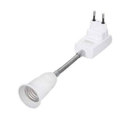 360 universal deformation of the moving lamp holder socket E27 screw energy-saving power plug-in base with a switch