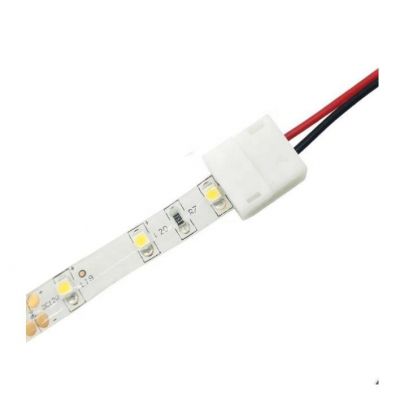 8mm 10mm width 2 pin solderless led strip connector for 3528/5050 flexible led strip fpc connector 