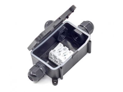 Plastic Electrical Waterproof Box IP66 Outdoor LED Lighting Cable Connection Junction Box