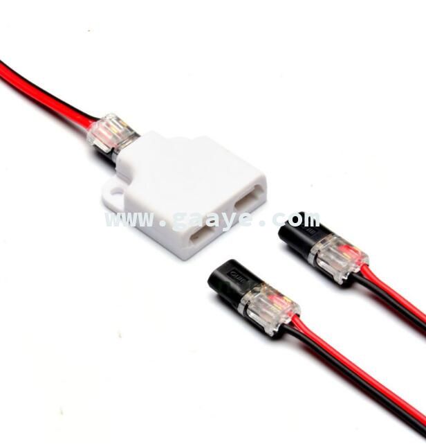 1 Splitter+3 Connectors Wire Cable Connectors Terminals Crimp Scotch Lock Quick Splice for LED Strip Electrical Audio 22-20AWG 