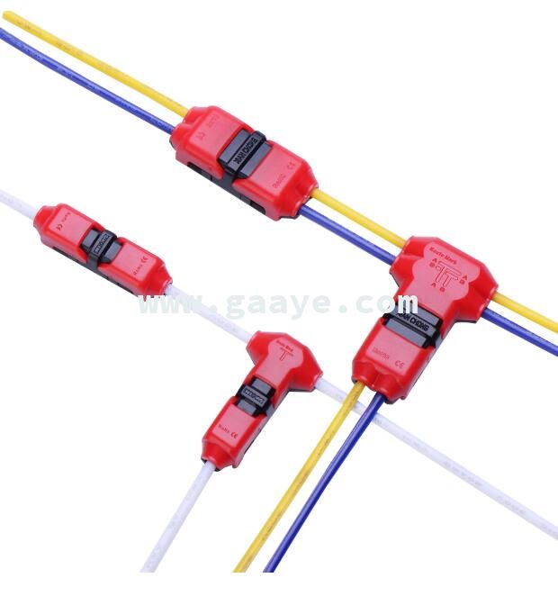 electrical cable clamp connector electrical cable clips Hot Sell Splices Wire Connector T shape and I Shape for Both Strand and Solid Wire Joint or Quick Cable Connector 