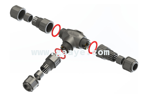  IP67 waterproof plastic T junction screw type wire connectors