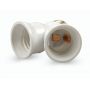 E27 to 2 E14 E26 E27 GU10 2E27 2E14 Splitter Adapter Separator lampholder adaptor converter