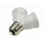 E27 to 2 E14 E26 E27 GU10 2E27 2E14 Splitter Adapter Separator lampholder adaptor converter