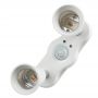  E27 2 in 1 PIR Infrared Motion Sensor Lamp Holder socket